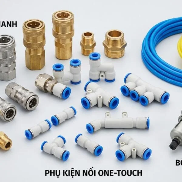 Phụ kiện ống khí nén là gì? Phân loại, ứng dụng và cách chọn đúng