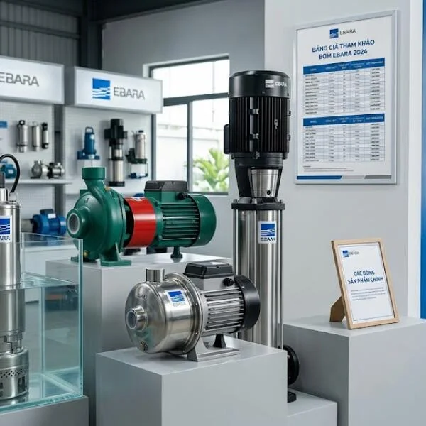 Bảng giá bơm Ebara mới nhất và cách chọn đúng kỹ thuật