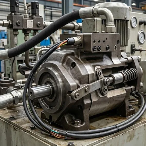 Bơm piston tự điều chỉnh lưu lượng là gì? Nguyên lý và cách chọn