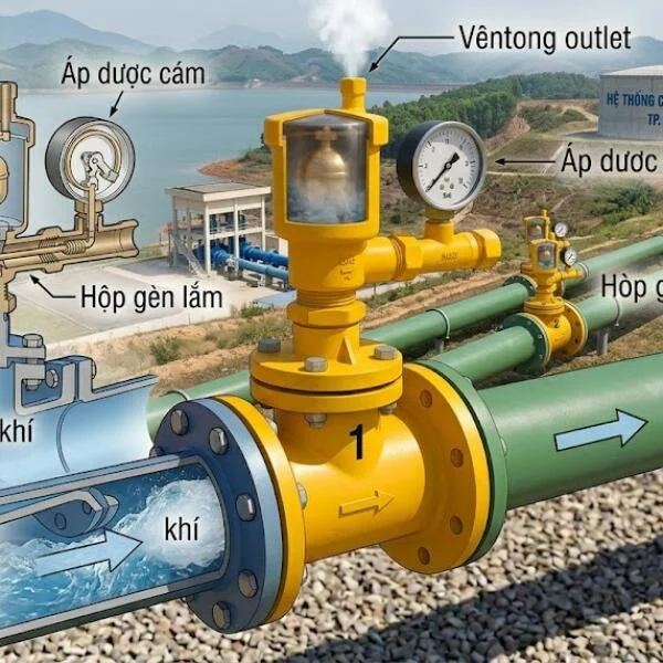 Cụm van xả khí là gì? Cấu tạo, nguyên lý và cách chọn đúng