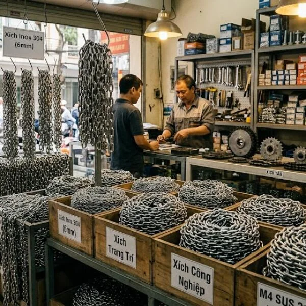 Địa chỉ bán xích inox tại Hà Nội uy tín, giá tốt