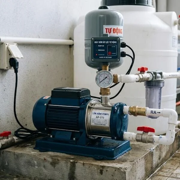 Máy bơm áp lực tự động là gì? Cấu tạo, nguyên lý và cách chọn