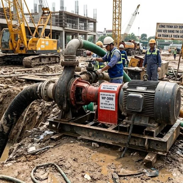 Máy bơm công trình là gì? Hướng dẫn chọn đúng kỹ thuật