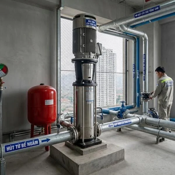 Máy bơm lên tầng cao loại nào tốt? Hướng dẫn chọn đúng kỹ thuật