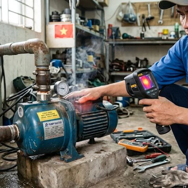 Máy bơm nước bị nóng nguyên nhân do đâu và cách xử lý