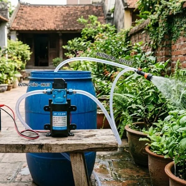 Máy bơm nước điện 1 chiều là gì? Cấu tạo, ứng dụng và cách chọn