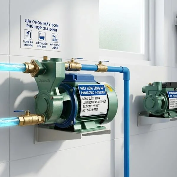 Máy bơm nước nào tốt? Cách chọn bơm phù hợp theo nhu cầu thực tế