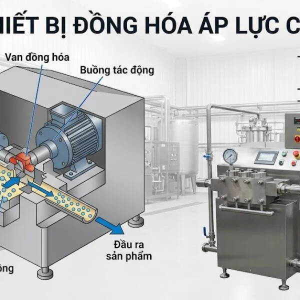 Thiết bị đồng hóa áp lực cao là gì? Hướng dẫn chọn đúng kỹ thuật