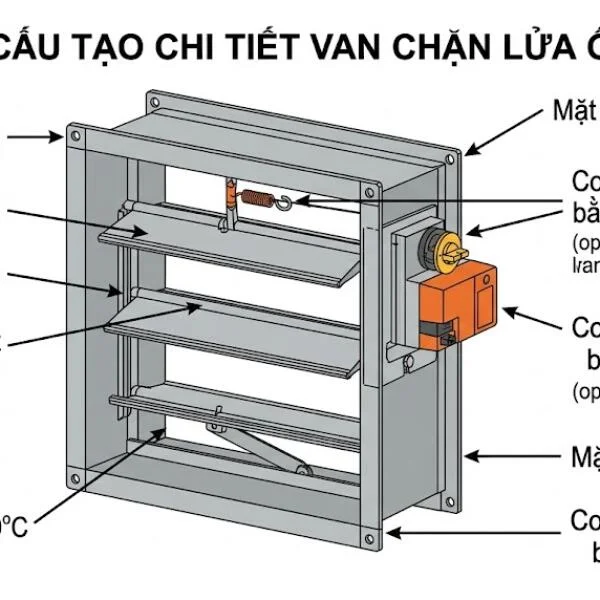 Van chặn lửa ống gió là gì? Cấu tạo, nguyên lý và cách chọn đúng
