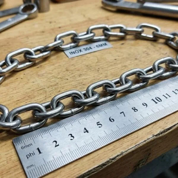 Xích inox 6mm là gì? Thông số, ứng dụng và bảng giá
