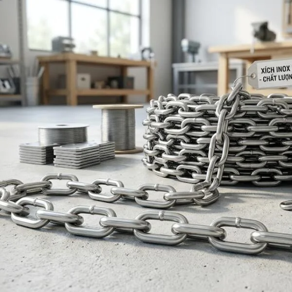 Xích inox phi 4 là gì? Thông số, ứng dụng và bảng giá