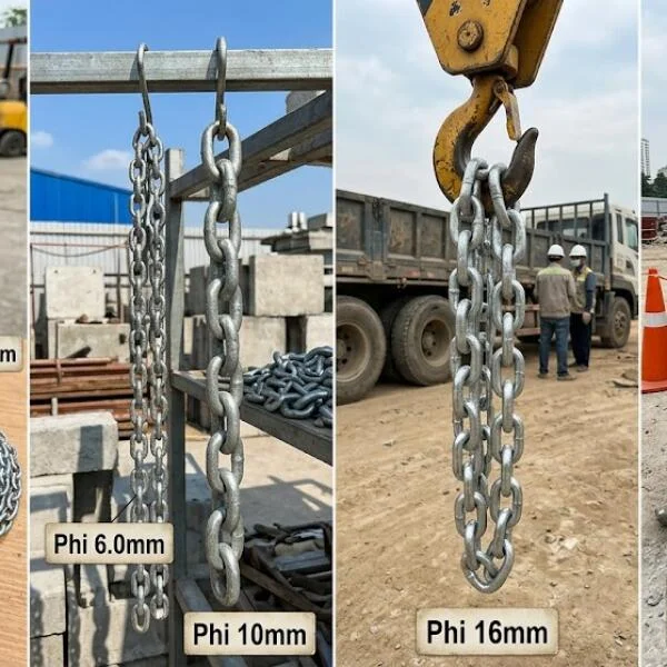 Xích mạ phi 2.0 đến phi 24 là gì? Bảng kích thước, ứng dụng và cách chọn