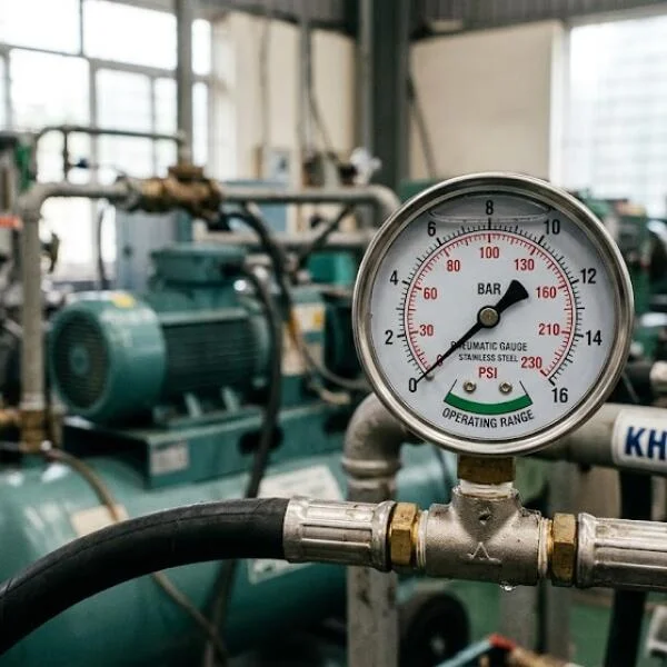 Đồng hồ áp suất khí nén chính hãng, đo áp lực chính xác