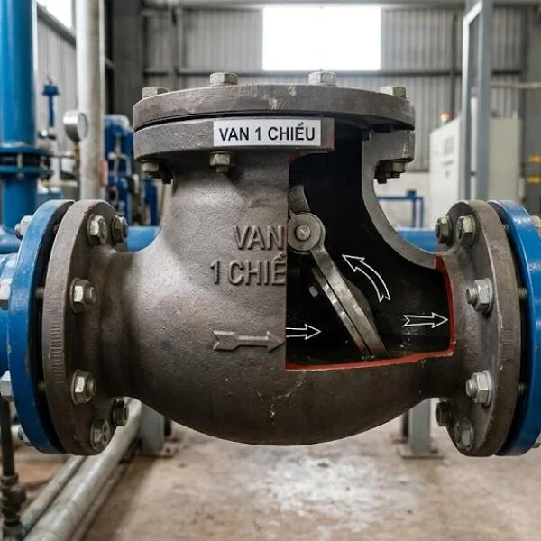 Van 1 chiều chính hãng bảo vệ hệ thống đường ống hiệu quả