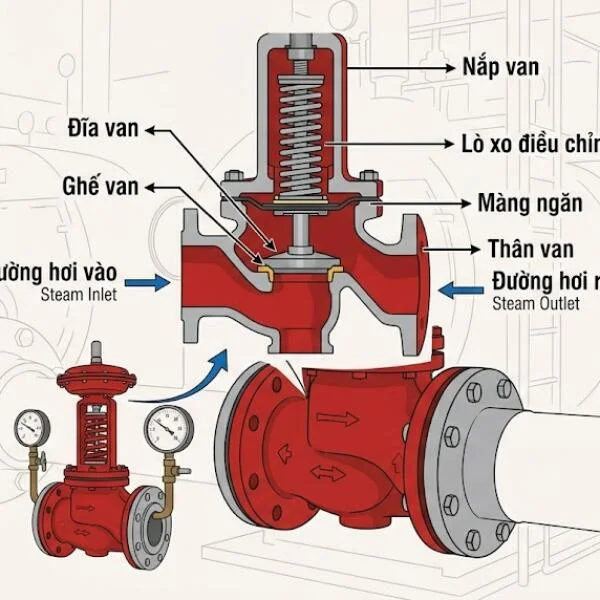 Van điều áp hơi nóng là gì? Cấu tạo, ứng dụng và cách chọn