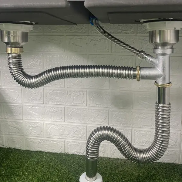 Ống thoát nước bồn rửa chén inox
