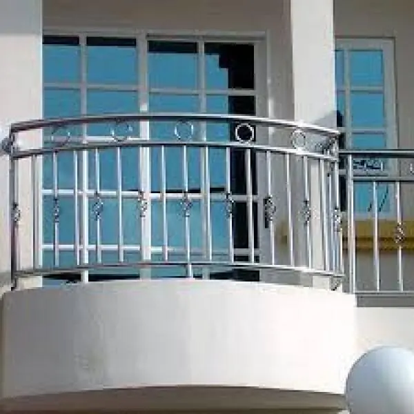 Lan can inox tròn