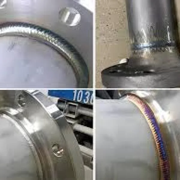 Welding pipe to flange