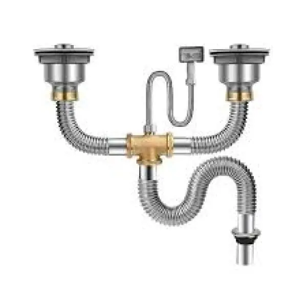 Xi phông chậu rửa bát inox