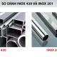 Inox 430 và inox 201