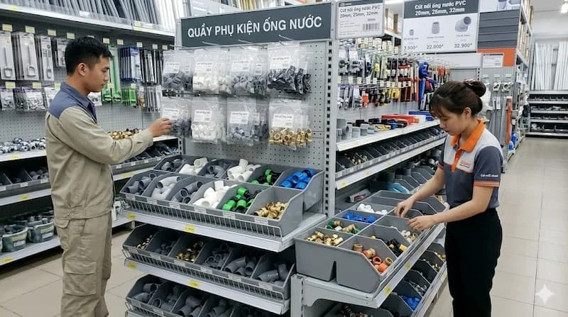 Bảng cút nối ống nước phổ biến hiện nay