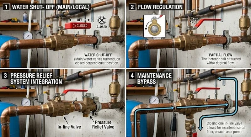 Ứng dụng thực tế của in line valve
