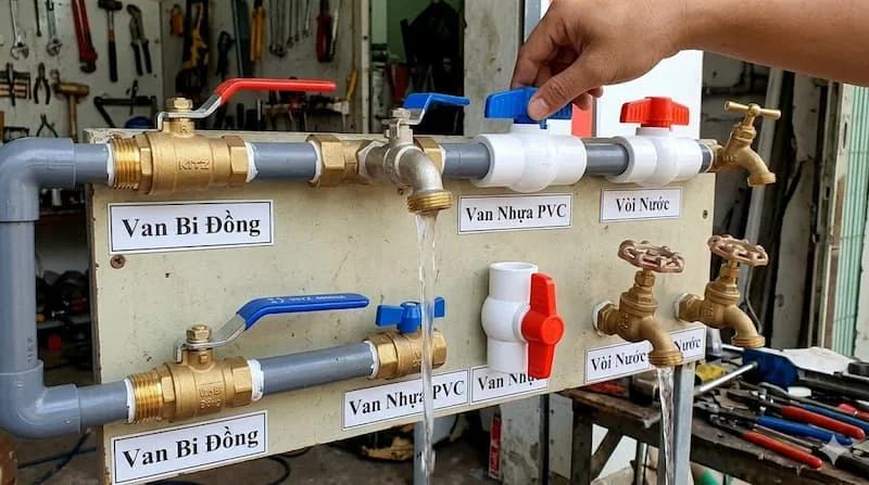 Các loại van vặn ống