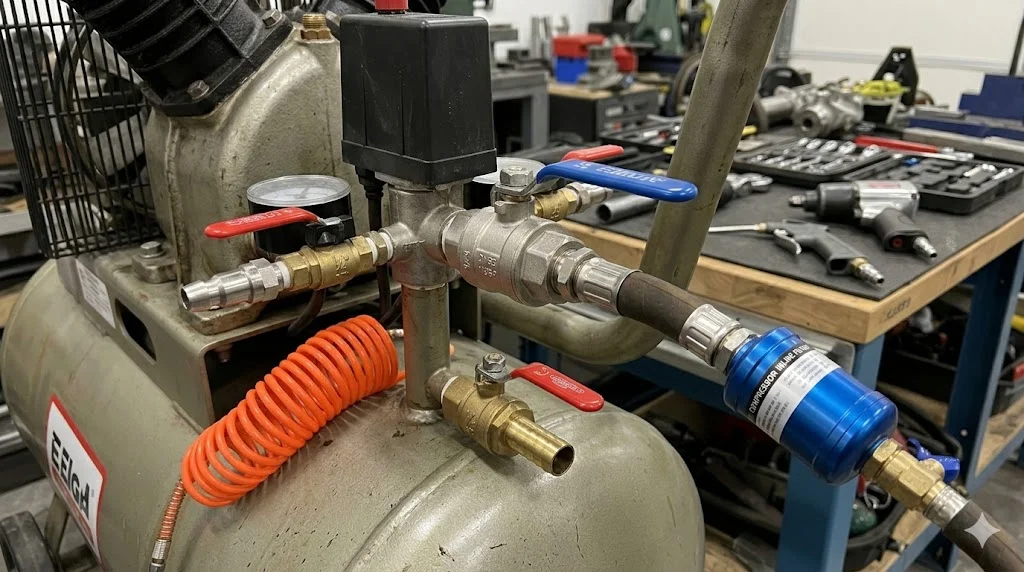 Cấu tạo và nguyên lý hoạt động của ball valve air compressor