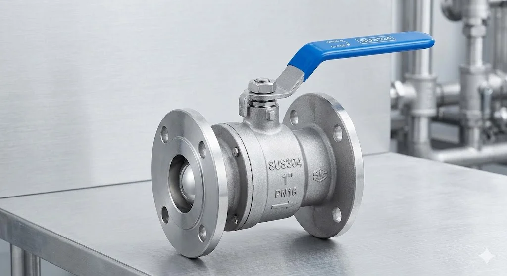 Cấu tạo và nguyên lý hoạt động của ball valve 304