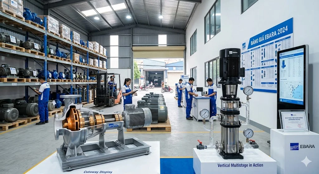 Bảng giá của bơm Ebara theo từng dòng phổ biến