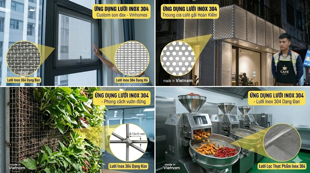 Cách chọn lưới inox 304 theo ngân sách