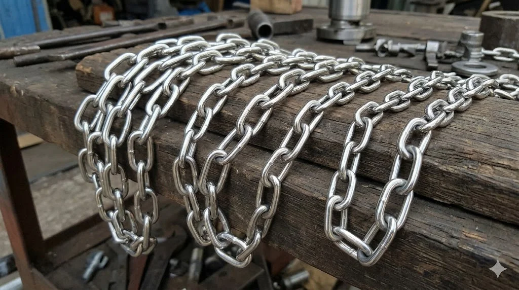 Phân loại xích inox 304 trên thị trường