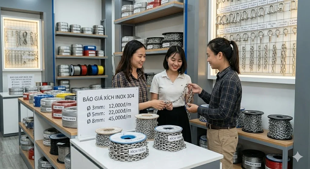 Cách chọn cáp inox 304 theo nhu cầu thực tế