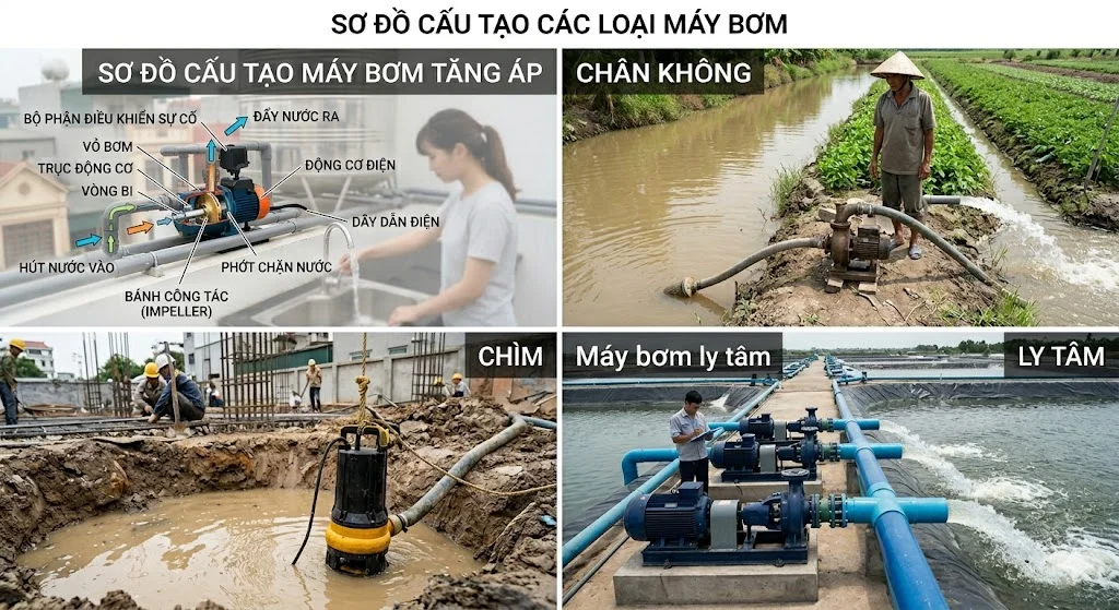 Phân loại bơm Chalaka phổ biến