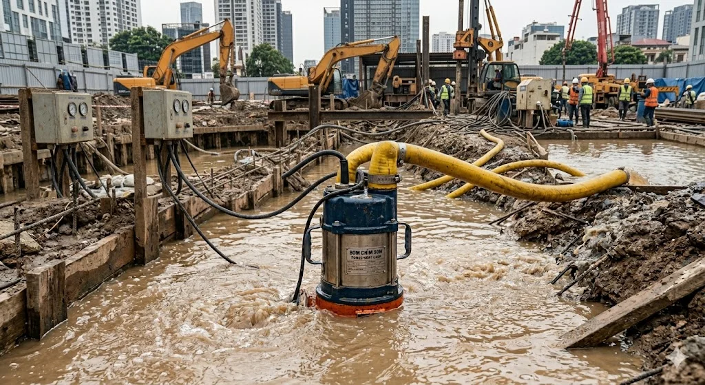 Ứng dụng của bơm chìm 5 kW trong thực tế