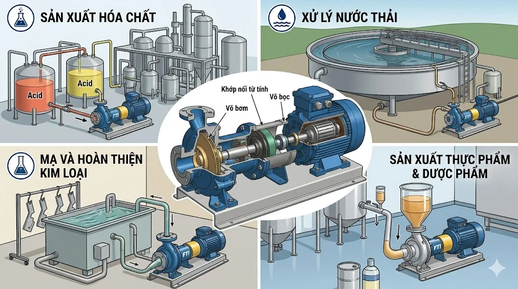 Các thông số kỹ thuật quan trọng của bơm hóa chất 