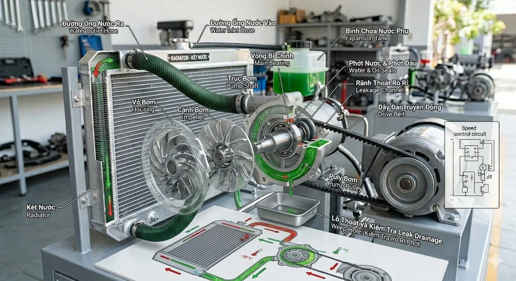 Cấu tạo và nguyên lý hoạt động của bơm két 