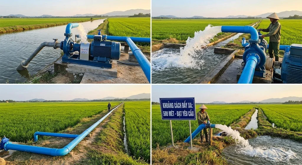 Khái niệm bơm lưu lượng đẩy và đặc điểm nổi bật