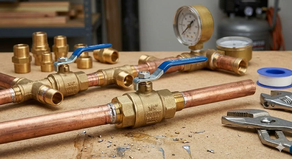 Ứng dụng thực tế của brass valve 1 4