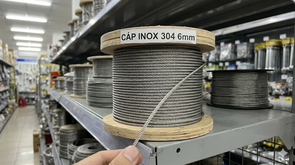 Khái niệm cáp inox 6 mm