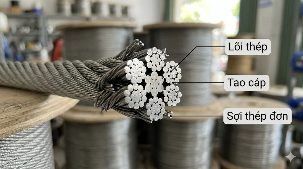 Ứng dụng của cáp inox 8mm