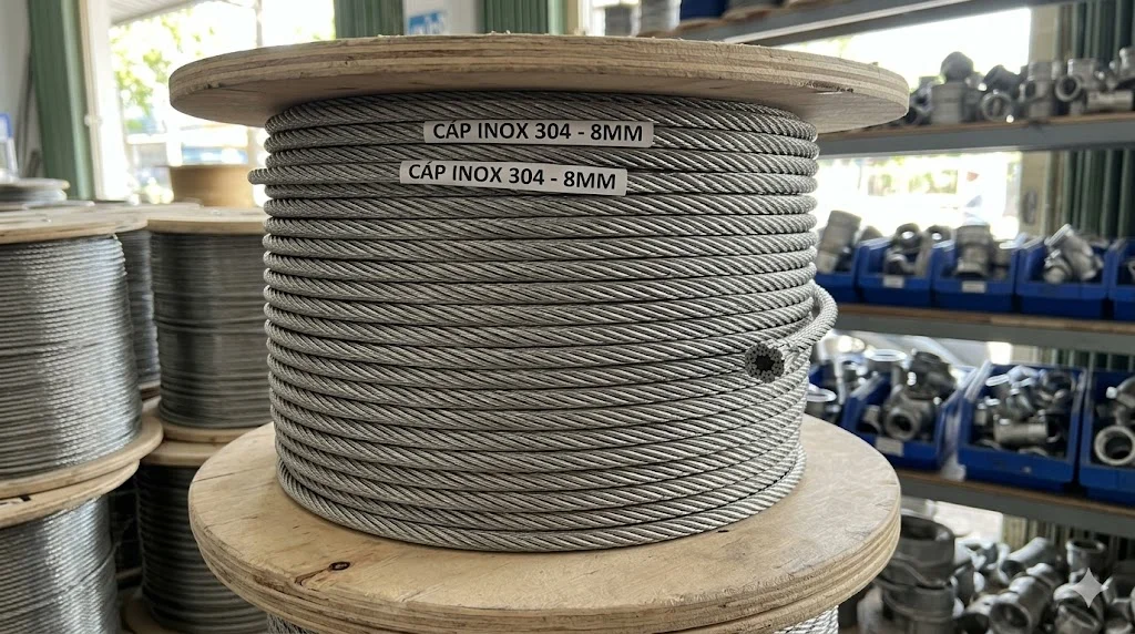 Khái niệm cáp inox 8 mm