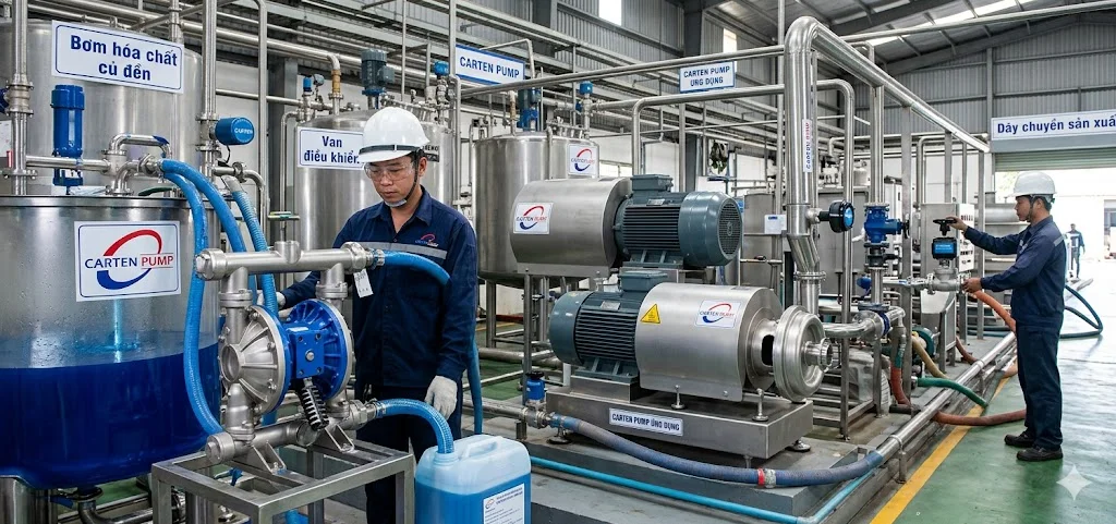 Các thông số kỹ thuật quan trọng của carten pump