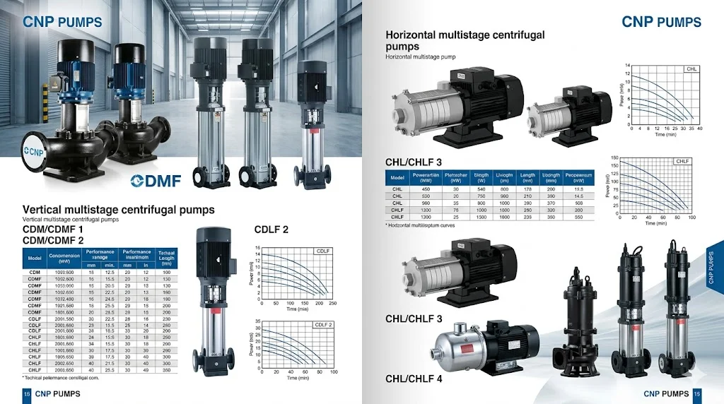 CNP pump catalog là gì và ứng dụng thực tế