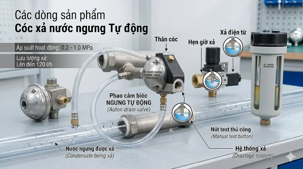 Cách chọn cóc xả nước đúng kỹ thuật