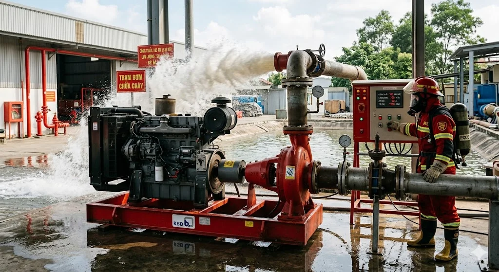 Khái niệm công suất bơm cho chữa cháy và đặc điểm