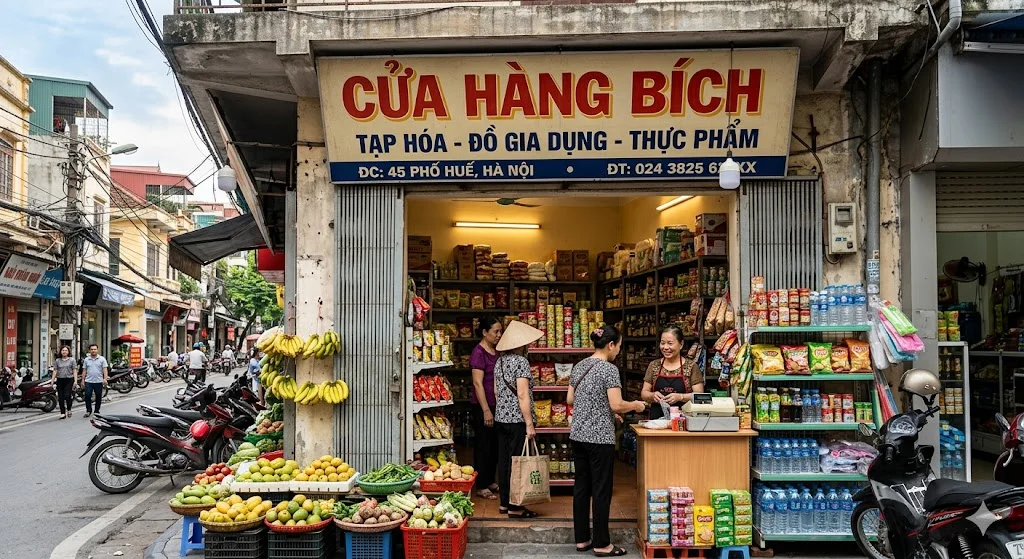 Khái niệm cửa hàng mặt bích trong thực tế