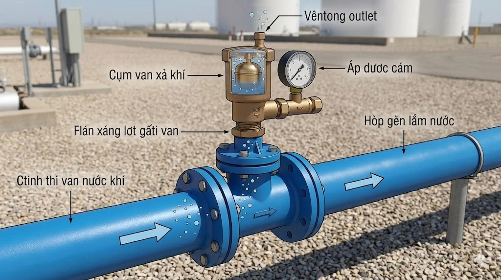 Cụm van xả là gì