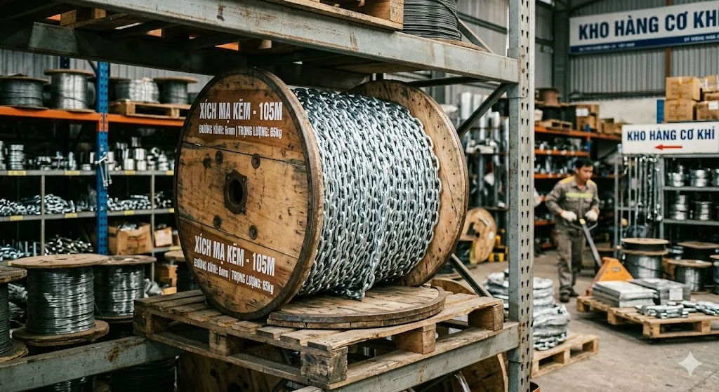 Khái niệm cuộn xích mạ 105 m