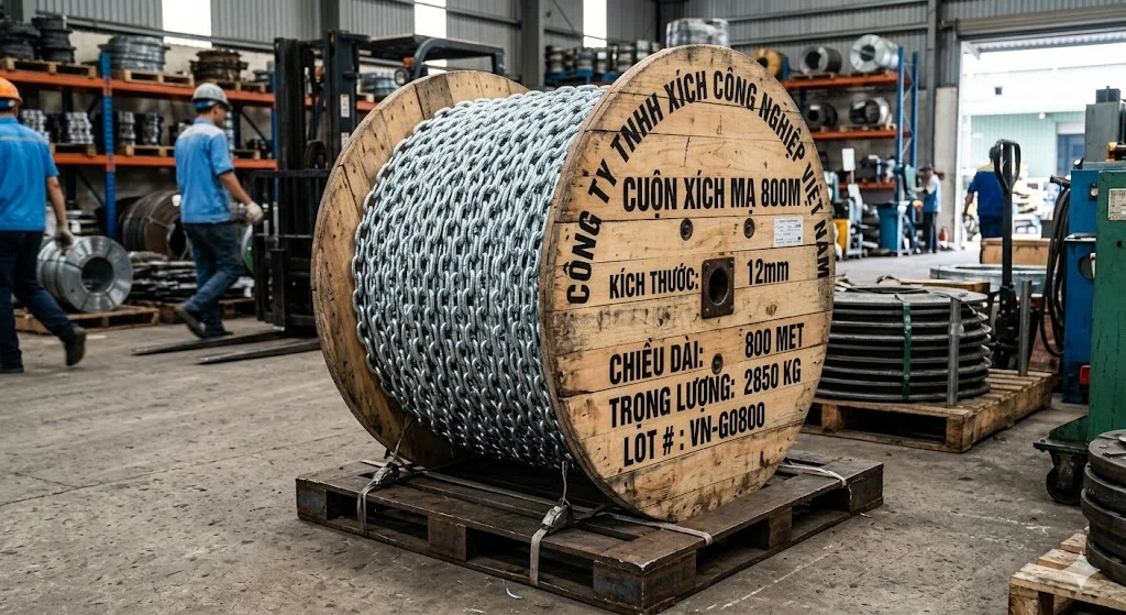 Khái niệm cuộn xích mạ 800 m